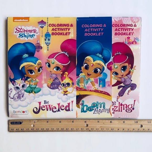 Shimmer & Shine 3-pk coloring booklets set - Picture 4 of 5